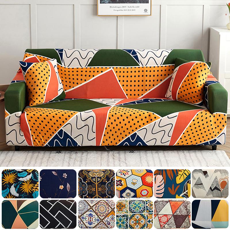 Bohemia Printed Slipcovers Elastic Sofa Covers for Living Room Stretch Couch Chair Cover Sofa Towel Home Decor 1/2/3/4-seat