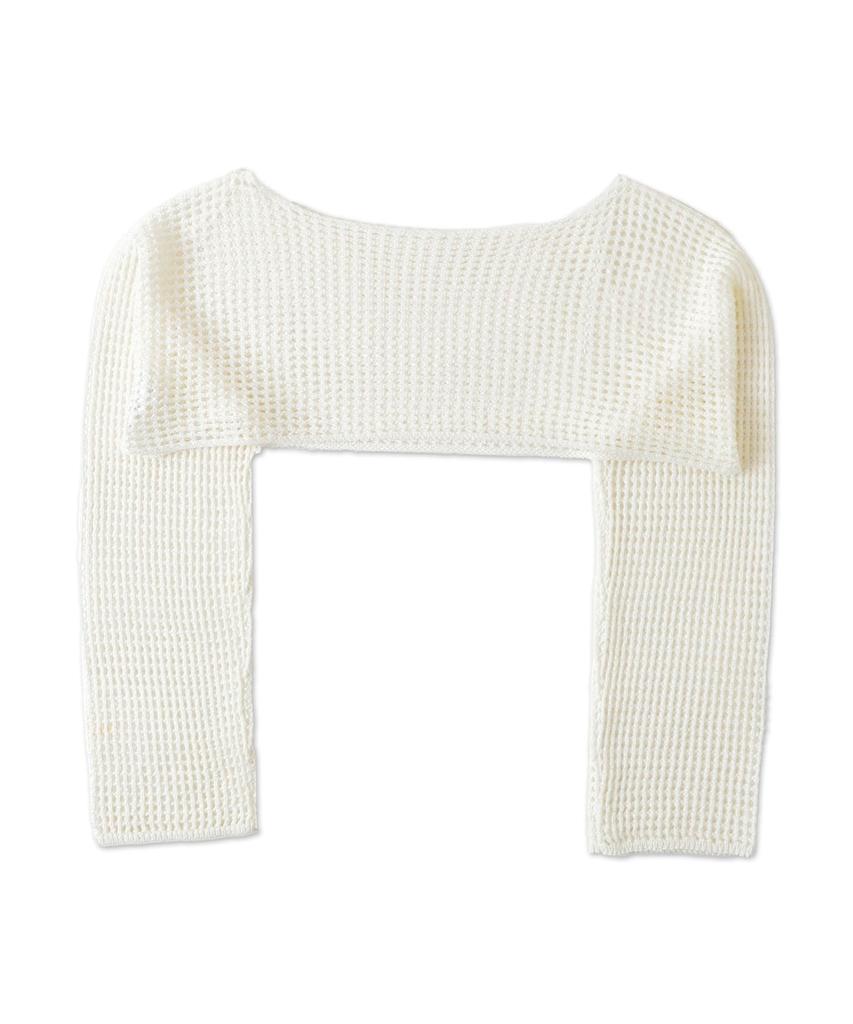 WEGO Короткий вязаный многослойный летний корейский уличный размер Белый женский люрексовый пуловер, рукав, топ, наряд, стиль, подарок, весна, лето, осень, F,