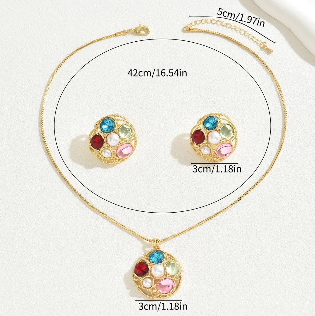 Горячая Распродажа, женский комплект ювелирных изделий с драгоценными камнями, длинное ожерелье, кулон, универсальные серьги