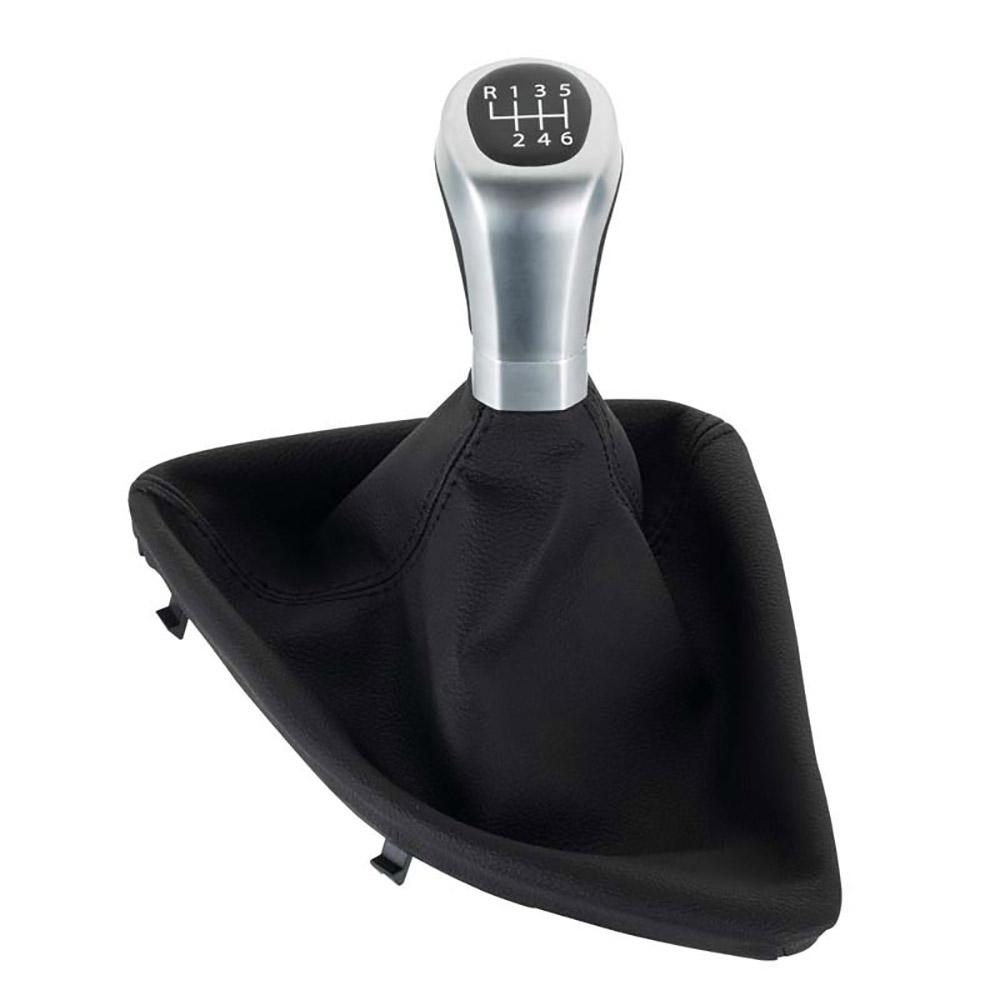 Gear Shift Lever Knob, 6 Speed Manual Shifter Lever Boot Cover, for BMW 1 Series