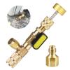 Valve Core Remover/Installer Air Conditioning Line Repair Tools with Dual Size SAE 1/4 & 5/16 Port for R22 R410A R404A R407c