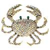 New White AB Color Crab Brooch