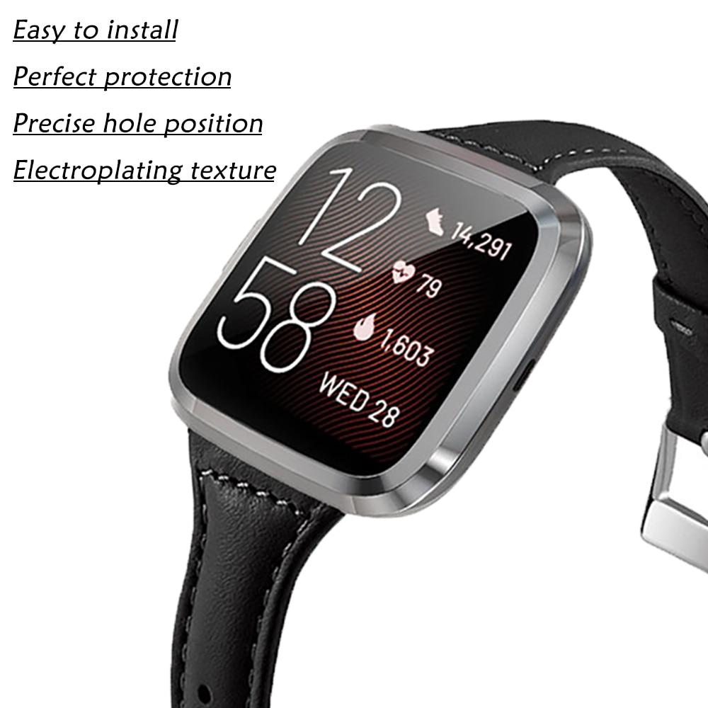 Защитный чехол для Fitbit Versa Lite/Versa 2/Versa, чехол из ТПУ, бампер с защитной пленкой для экрана, аксессуары для умных часов