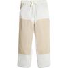 Color Block Wide Leg Casual Pants Men Bottoms Beige 620886-65