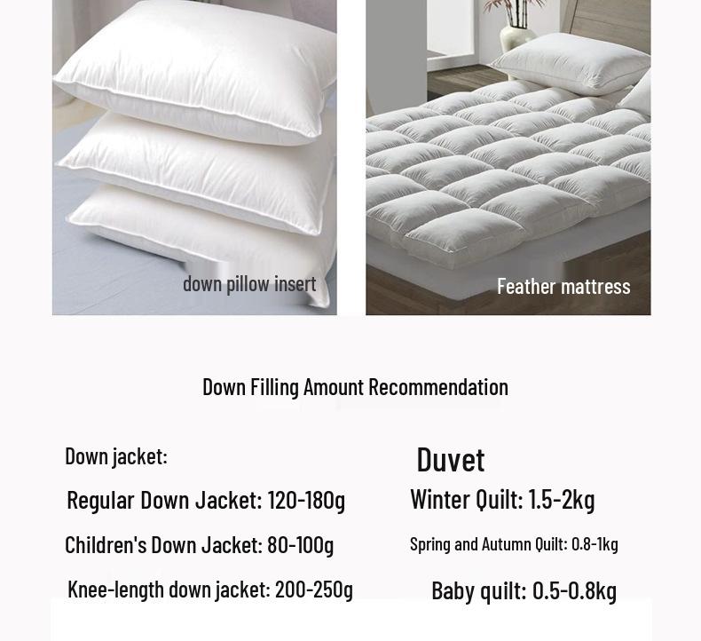 High Loft Water-Washed Down Fiber Velvet for Domestic and Export Use