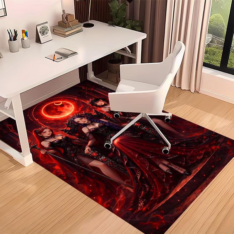 Demon Hunter Printed Absorbent Washable Carpet, Non-Slip Bathroom Mats, Kitchen Rugs, Yoga Mat,Living Room Entrance, Camping Picnic Rugs
