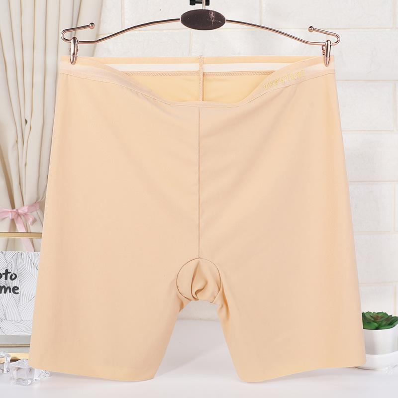 Большие размеры женские летние бесшовные защитные брюки из ледяного шелка для предотвращения воздействия высокой талии ультратонкие трусы-боксеры