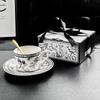 Керамический кофейный набор с цветочным рельефом в скандинавском стиле, чашка и блюдце, эстетичный декор для дома, подарок для женщин, минималистичная посуда для завтрака