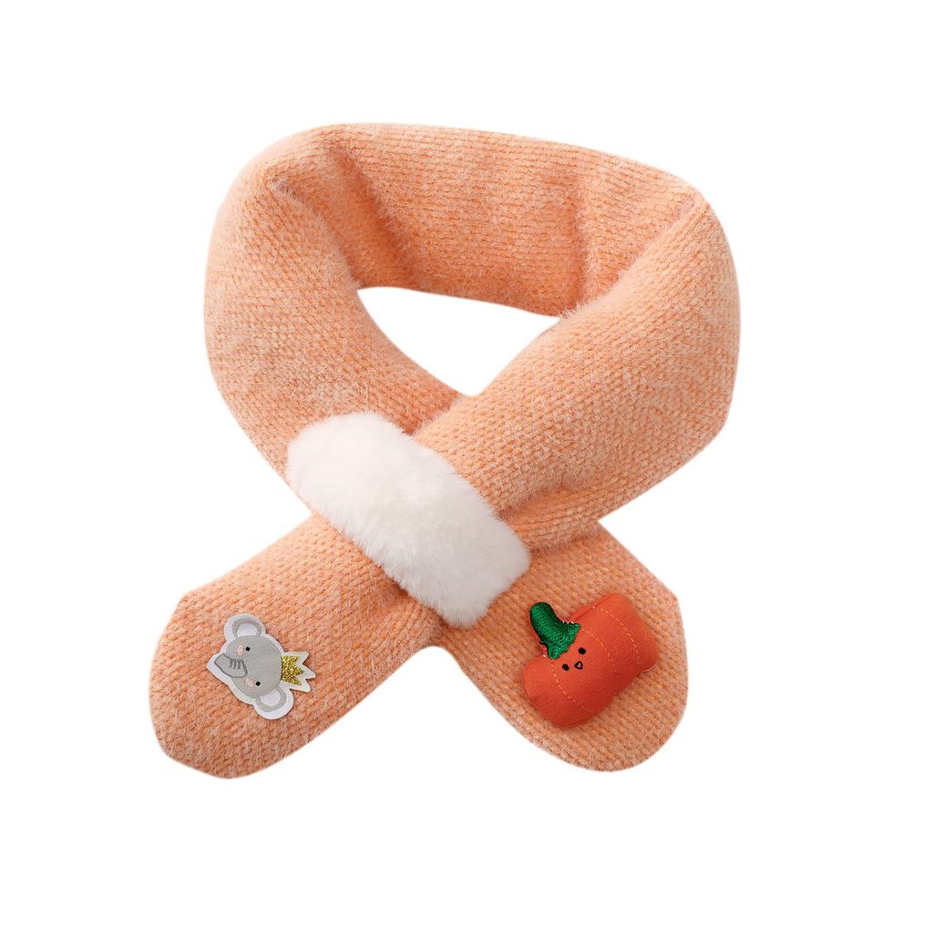 Детский зимний милый шарф, теплый шарф, утеплитель для шеи для малышей, мальчиков и девочек