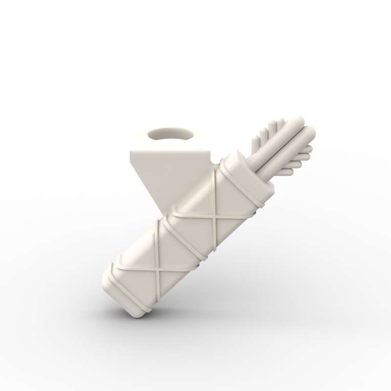 MOC 10 ШТ. 4498 Колчан для стрел с 2 стрелами Строительные блоки Деталь Аксессуар Лук Кирпичи Сборка Частичные Игрушки Детские Подарки на День Рождения