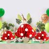 3 Pcs Mushroom Honeycomb Balls - Pulled Paper Lanterns - Party Decorations, 20/30 Cm