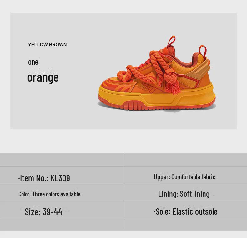 Мужские модные яркие повседневные лоферы: Персонализированный ремешок из пеньковой веревки, кроссовки на толстой подошве