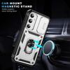 For Samsung Galaxy A55 5G Kickstand Case TPU+PC Camshield Hybrid Phone Cover