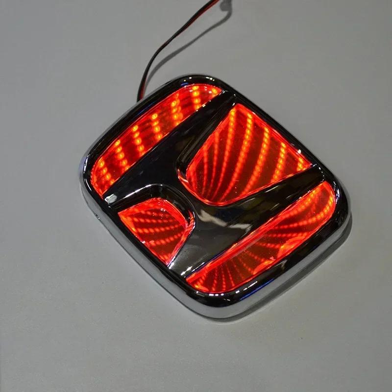 Светодиодный 3D значок на автомобиль LED передний задний значок наклейка для Honda Civic 2008-2009 Accord 2007 CRV Odyssey New FIT Автоаксессуары