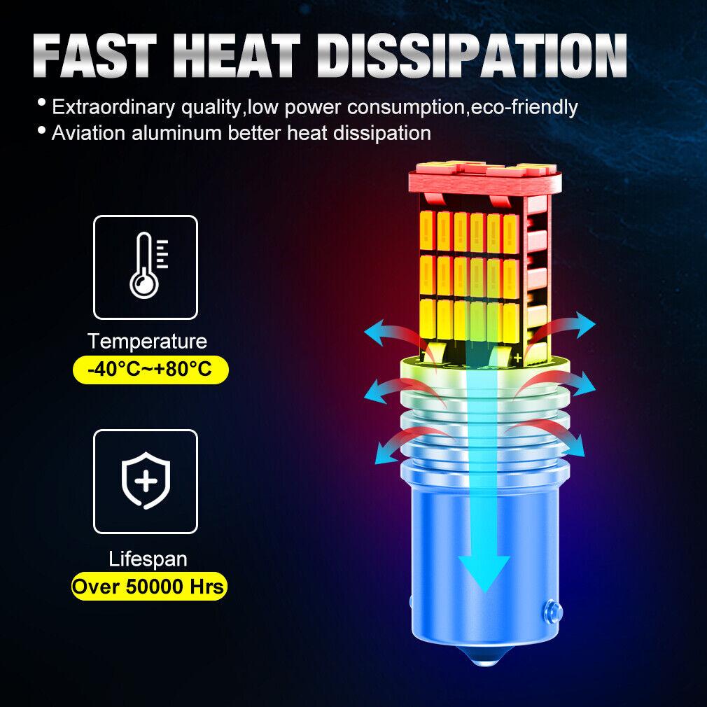 2 шт. P21W Led 1156 BA15S BAU15S PY21W 1157 BAY15D P21 5W Led T25 3157 P27/7W Лампочки T20 7440 W21W WY21W 7443 W21/5W Автомобильные сигнальные огни Авто Лампа