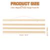 2Set Magnetic Wooden Picture Poster Hanger Frames Magnet Painting Frame Photo Frame Painting Canvas Poster Frames Art Hanger