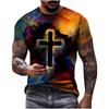3D Printed Men's Casual Loose Short Sleeved T-shirt for Dropshipping Shirt
