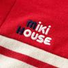 MIKI HOUSE Детский комбинезон-слип 70 см Красный Унисекс Хлопок Double-Knit Кант Открытие спереди до паха Сделано в Японии 43-1201-384