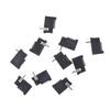 10 Pcs Black 3 Pin 3.5Mm X 1.3Mm Dc Power Jack Socket Pcb Mount