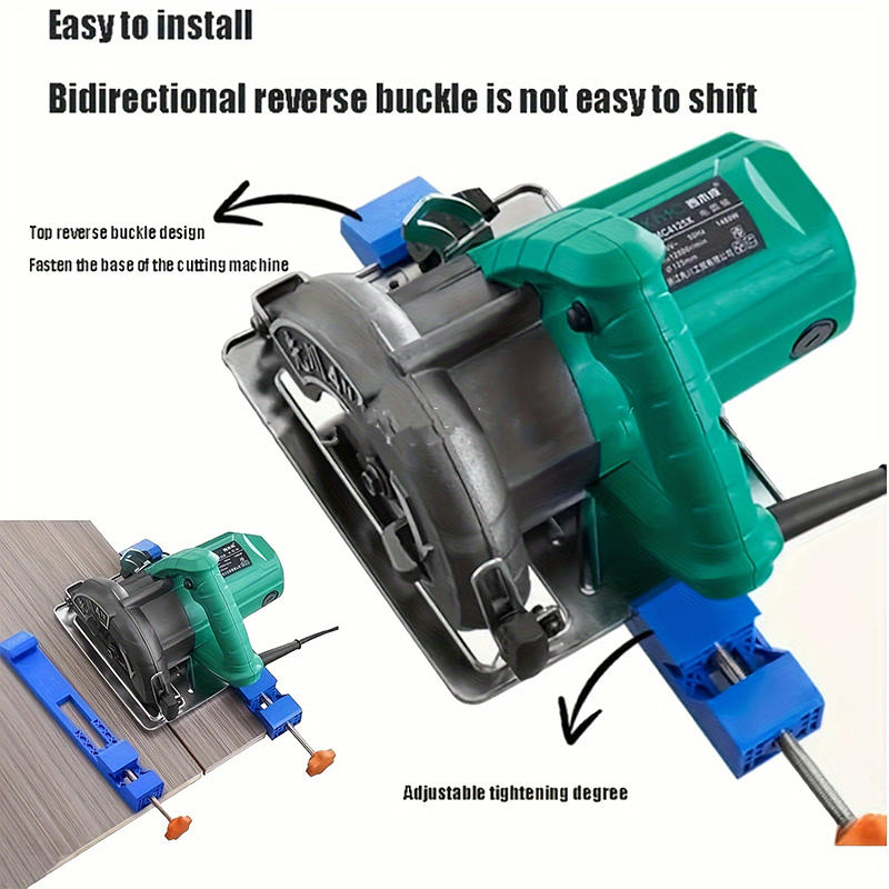 High-quality Adjustable Cutting Machine Base Guide Rail ABS Circular Saw Milling Positioning Clamps Lock The Cutter Base