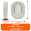 WC Wicked Cushions Extra Thick Earpads для Sony XM5 Мягкая искусственная кожа Роскошные шумоизолирующие с эффектом памяти Дополнительная толщина Серебро - Подушка, Пена,