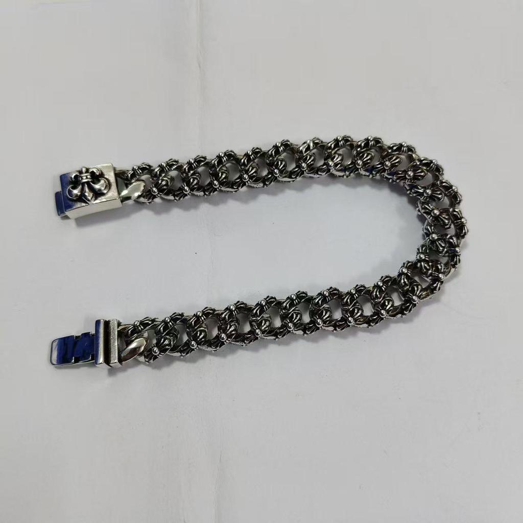 Браслет CH Trendy Retro с подвесками в виде игральных костей и креста, с бриллиантовыми, золотыми и серебряными акцентами