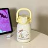 Cute puppy cartoon children's straw cup ml portable out portable stainless steel thermos cup to school