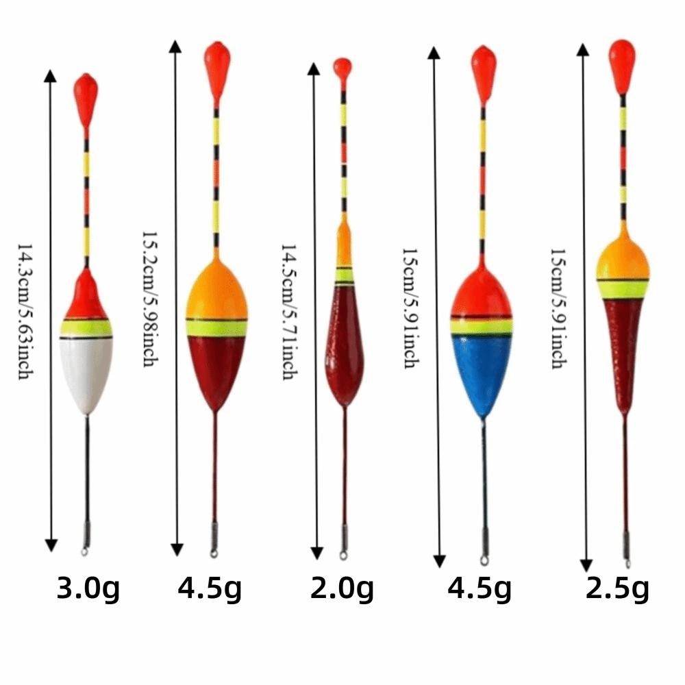 10PCS Oval-shaped Fishing Float Foam Fishing Slip Float Portable Fishing Bobber  Trout Fishing