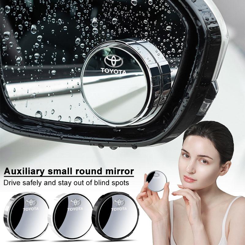 360 Degree Adjustable Blind Spot Mirror Car Auxiliary Rearview Convex Mirror Wide Angle Mirrors for Toyota Gazoo Racing Corolla TRD Yaris Auris Rav4