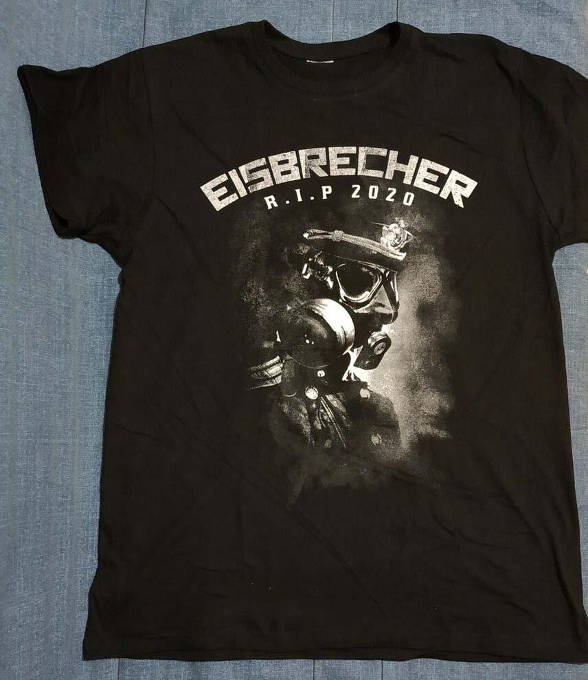Горячая футболка Eisbrecher Band Черного Цвета Хлопковая Полного Размера BL760 Унисекс
