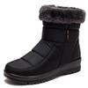 2024 Winter New Waterproof Snow Boots for Women, Warm and Light Plush Oversize Shoes, Anti-skid and Light Botines Mujer Invierno