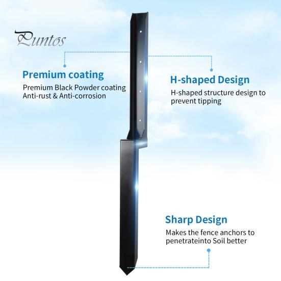 Комплект для ремонта столбов ограждения, простая установка, прочная стальная колонна для повышения устойчивости, комплект для укрепления столбов ограждения