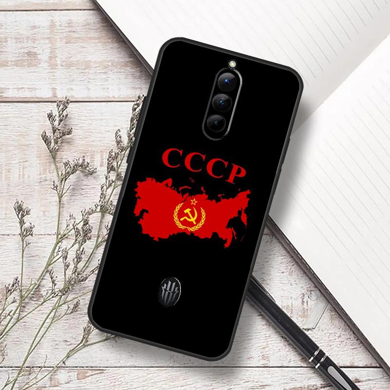 Red Soviet Union USSR Flag Case For ZTE Nubia Red Magic 10S 9S 8S 8 9 10 Pro Plus 6 7 6S 7S Pro RedMagic 10 Air Cover
