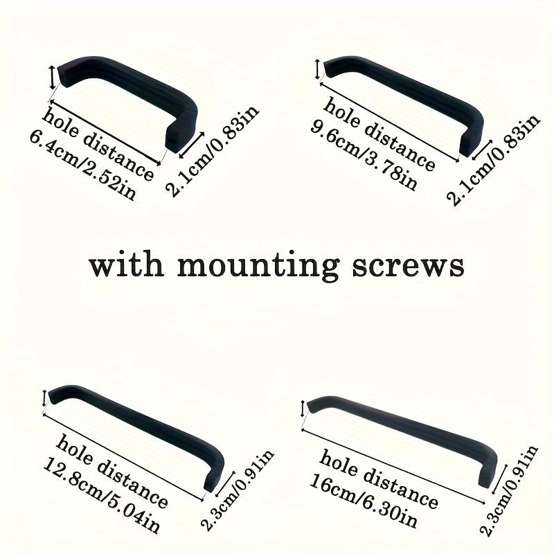 8 шт. Ручки для шкафов Ручки для ящиков, алюминиевые ручки для кухонных шкафов, современная фурнитура для кухонных и ванных комнат Шкаф с крепежными винтами