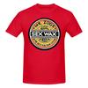 Sex Wax Sticker Orange Dropped Shoulder Tshirt Retro Trendy Brand Fine Workunisexship Tshirt