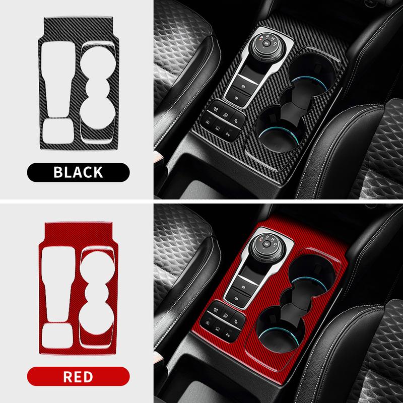 Для Ford Focus/Focus ST 2024 2025 Настоящая Мягкая Наклейка из Углеродного Волокна Панель Рамки Селектора Переключения Передач Автомобиля LHD RHD