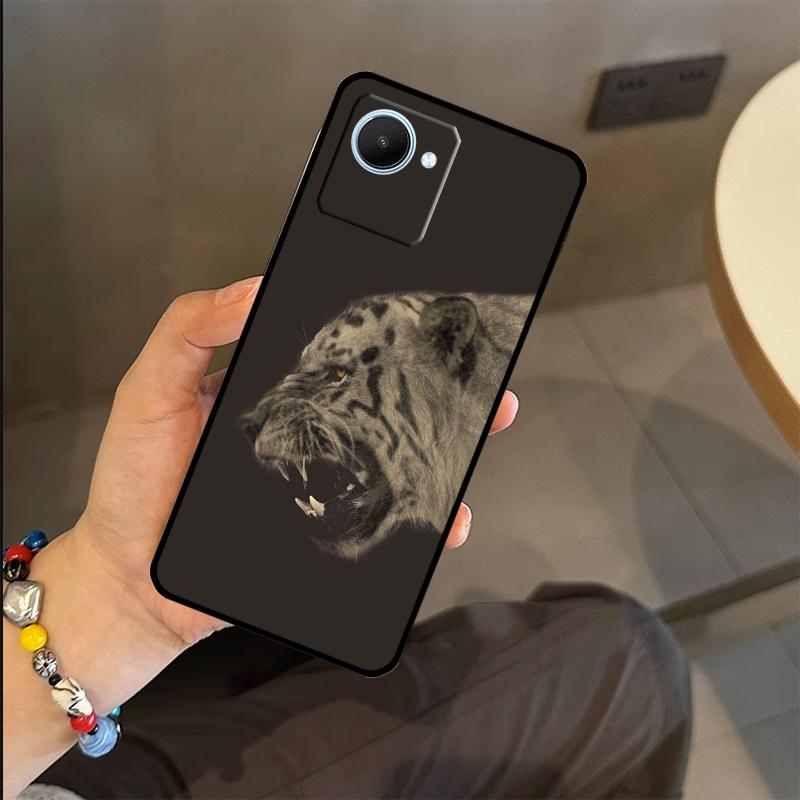 Чехол Животные Лев Тигр Для Realme C53 C55 C51 C25 C63 C61 C65 C67 C71 C75 GT6 GT7 Pro 11 12 13 14 15 Pro Plus