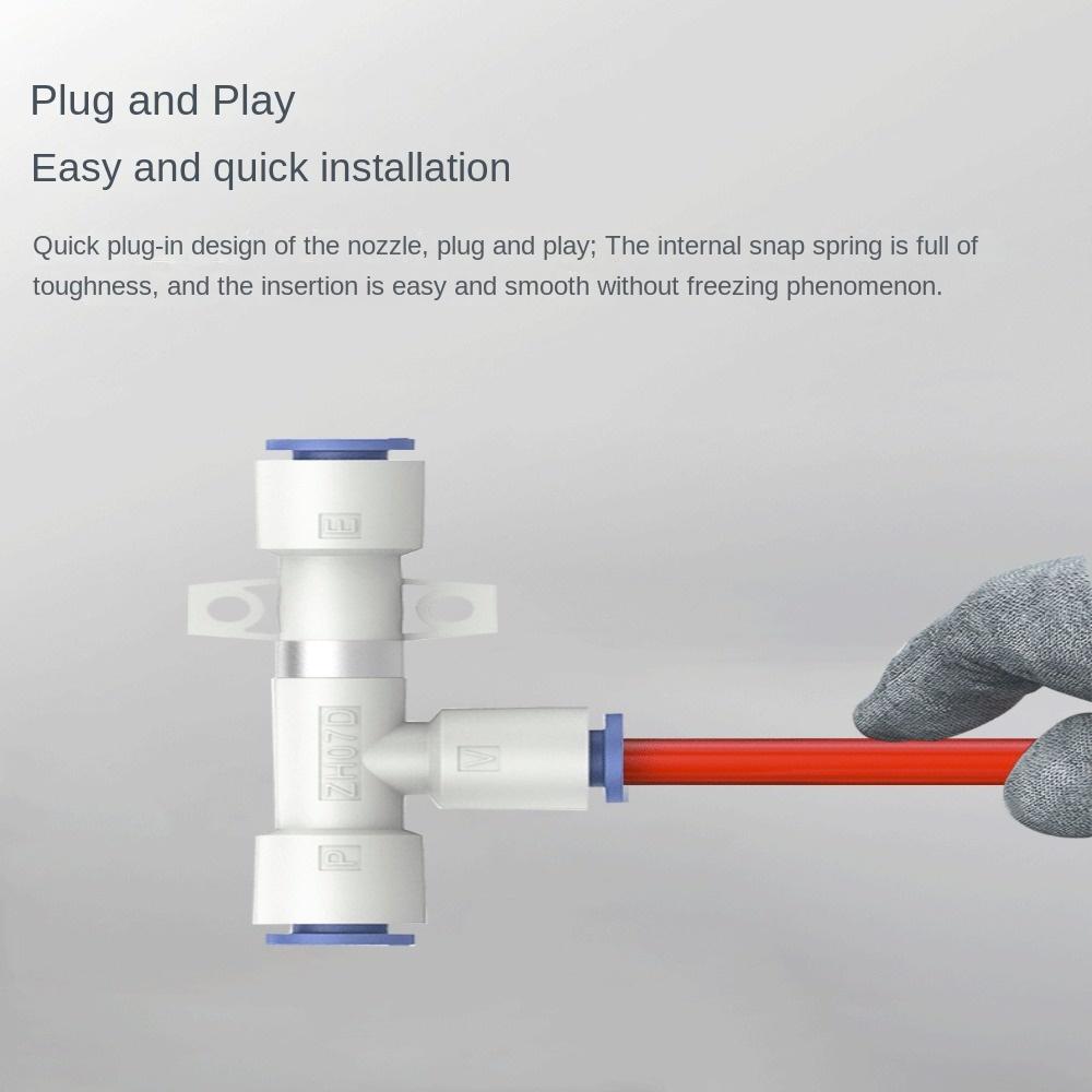 Алюминиевый ZH05DS-06-06-06 Вакуумный генератор Синяя трубка Вентури Push in On Air Vacuum Ejector Worker