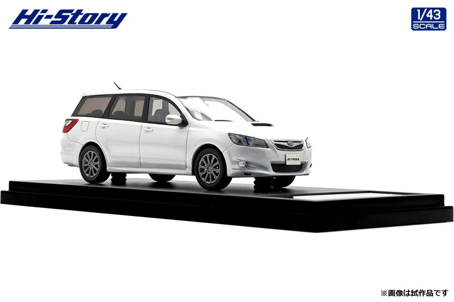 Interallied Hi Story 2008 Subaru Exiga 2.0GT Satin White Pearl 1/43 Finished Model HS518WH
