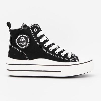 Женские высокие кеды из однотонной парусины melvina BURTON OF LONDON