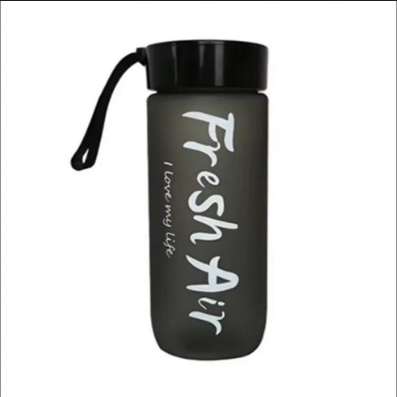 600 мл Бутылка для воды Портативная Спортивная Матовая Пластиковая Чашка для воды Герметичная Посуда для соков и напитков Кружка для пары Студенческая Прозрачный Чайник