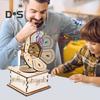 1 набор DIY ретро граммофон модель комплект ручной работы деревянная головоломка ручной работы фонограф строительство поделки проигрыватель пластинок STEM проект дети образовательная игрушка