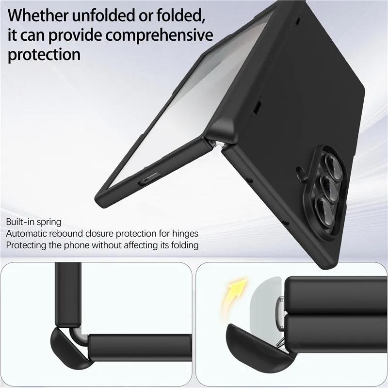 High-end Matte Magnetic Charging Hinge Phone Case For Samsung Galaxy Z Fold 7 5G Full-pack HD Screen Front Film Shockproof Cover