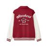 Skechers Теплая Американская Винтажная Модная Бейсбольная Куртка Мужская Куртка Светло-Красная L125M002-03LC