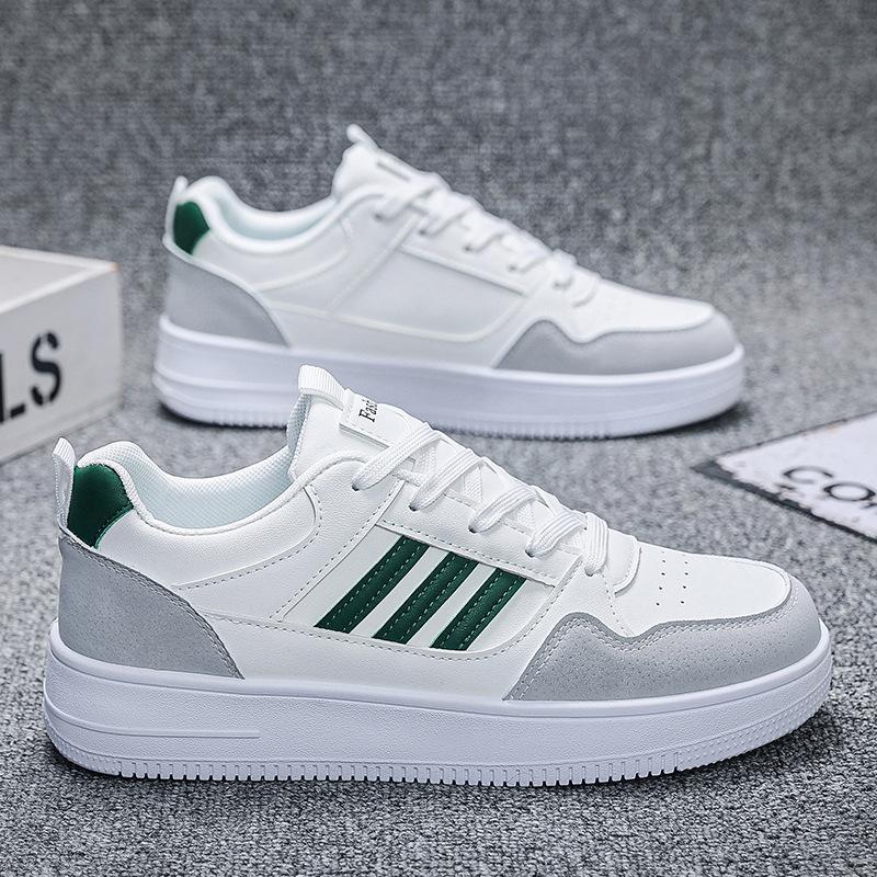 Маленькие белые туфли Мужские Молодежные Спортивные Универсальные Кеды Тренд Кеды Повседневная Мужская Обувь Студенты