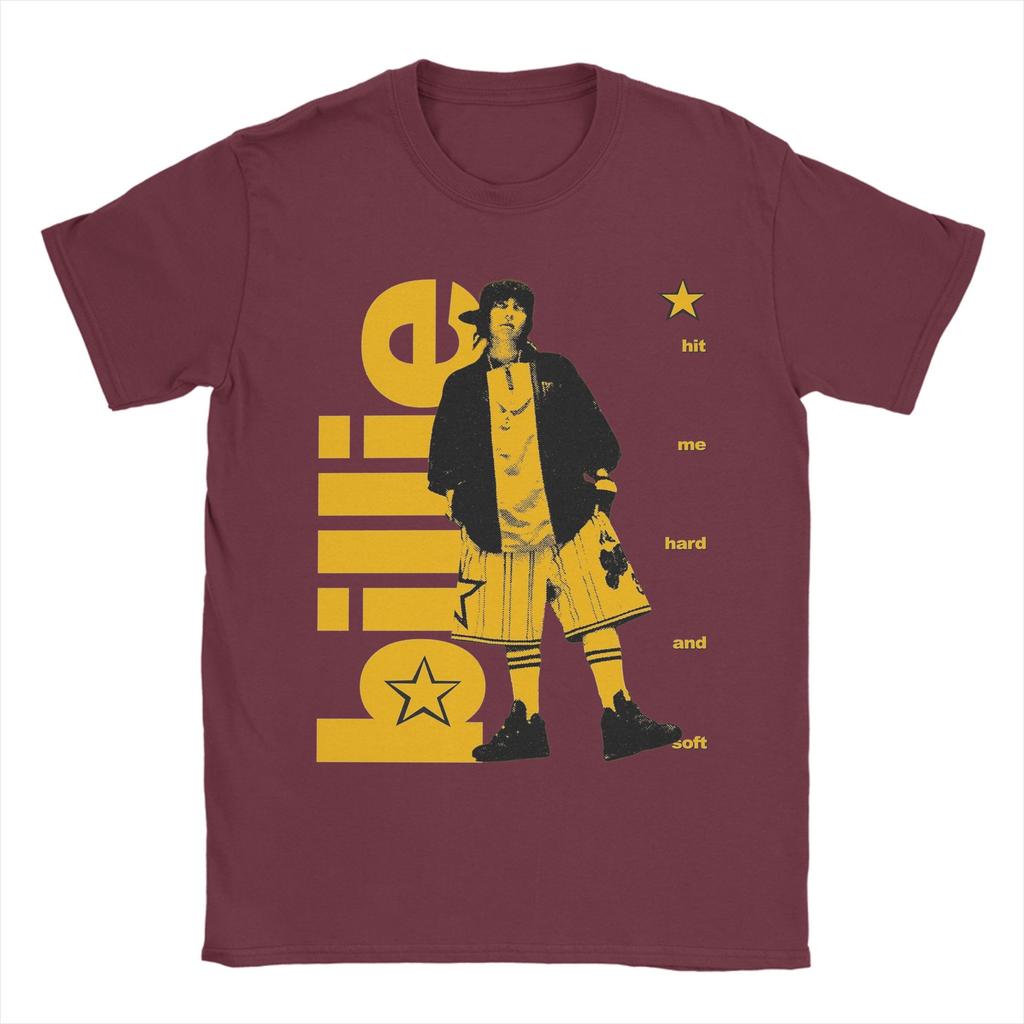 Billies Hit Me Hard And Soft Men T Shirts Novelty Tees Short Sleeve Crewneck TShirt Pure Cotton Printed Clothing