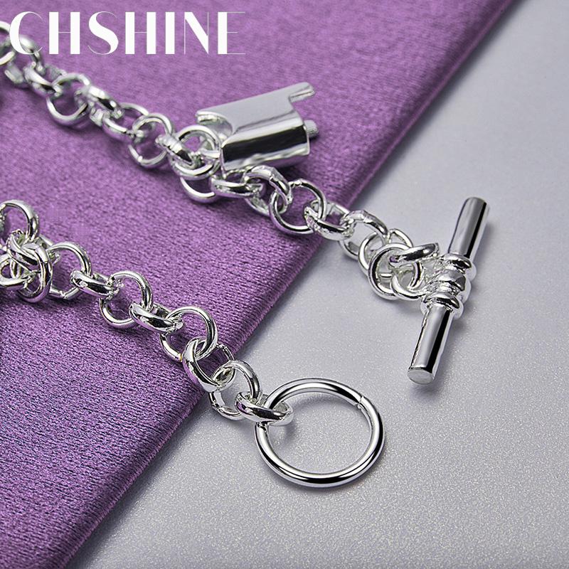CHSHINE 925 Sterling Silver Horse/Boots/Horseshoe Pendant Bracelet For Women Wedding Party Fashion Charm Jewelry