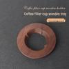 Деревянный держатель для кофейных фильтров из массива дерева для V60/Origami - Конус и основа для кекса, Совместим с V01/V02