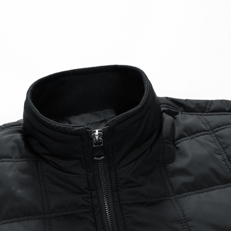 Клетчатая куртка с трикотажными рукавами, мужская куртка, повседневная мужская куртка на осень и зиму