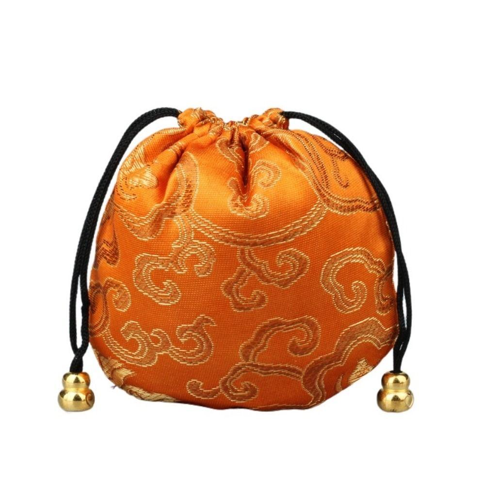 Вышивка на кулиске Женский мешочек для украшений в китайском стиле Мешочек для хранения Футляр для украшений Органайзер для украшений